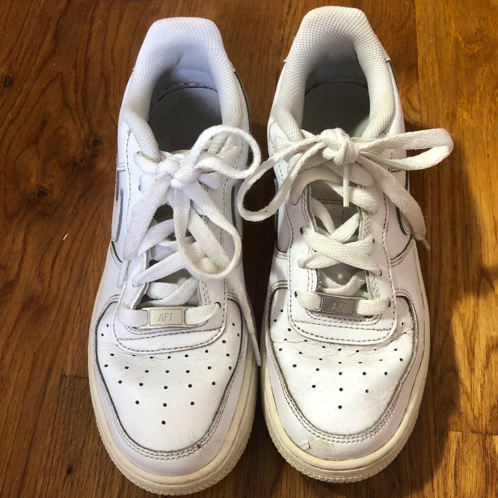 NIKE AIR FORCE 1 - WHITE/OFF-WHITE - 5.5Y
